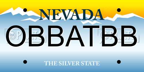 OBBATBB Nevada License Plate