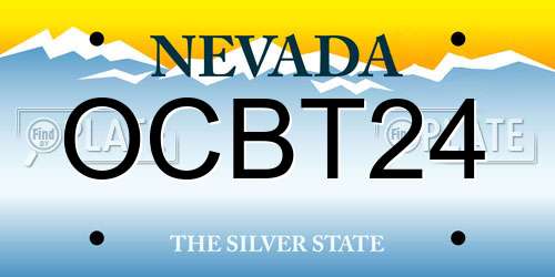 OCBT24 Nevada License Plate