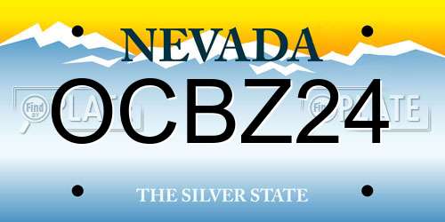 OCBZ24 Nevada License Plate