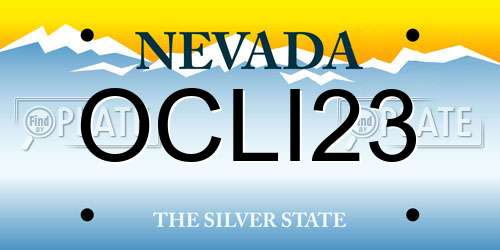 OCLI23 Nevada License Plate