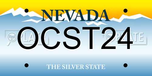 OCST24 Nevada License Plate