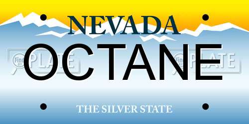 OCTANE Nevada License Plate