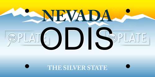 ODIS Nevada License Plate