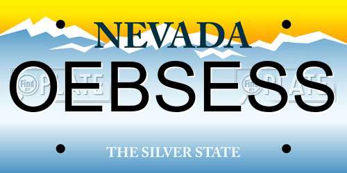OEBSESS Nevada License Plate