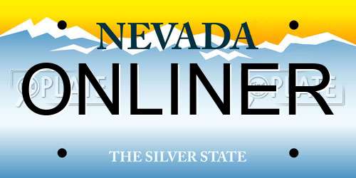 ONLINER Nevada License Plate