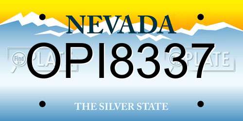 OPI8337 Nevada License Plate
