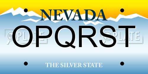 OPQRST Nevada License Plate