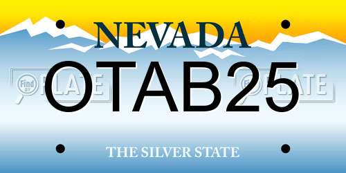 OTAB25 Nevada License Plate