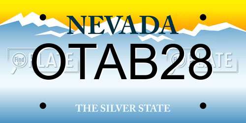 OTAB28 Nevada License Plate