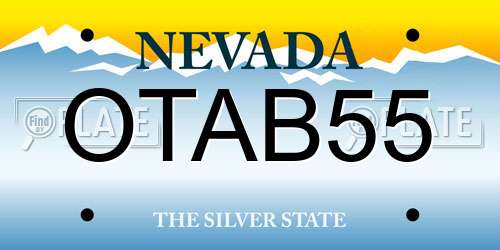 OTAB55 Nevada License Plate