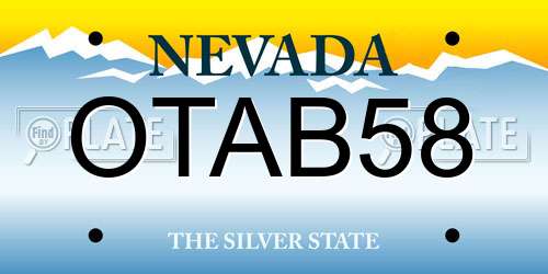 OTAB58 Nevada License Plate
