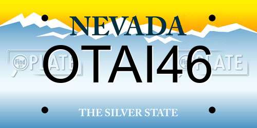 OTAI46 Nevada License Plate