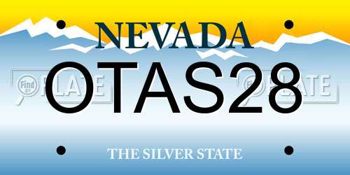 OTAS28 Nevada License Plate