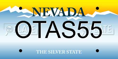 OTAS55 Nevada License Plate