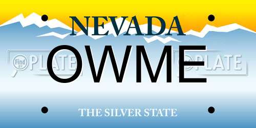 OWME Nevada License Plate