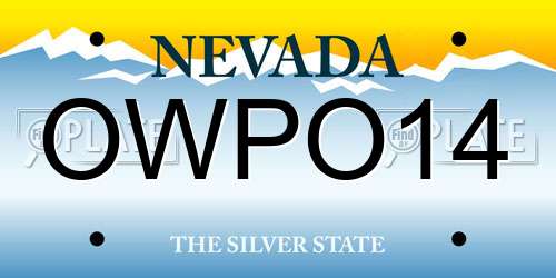 OWPO14 Nevada License Plate