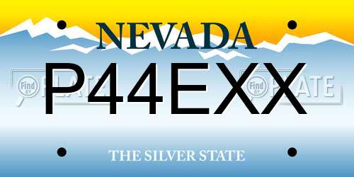 P44EXX Nevada License Plate