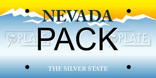 PACK Nevada License Plate
