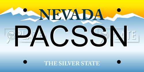 PACSSN Nevada License Plate