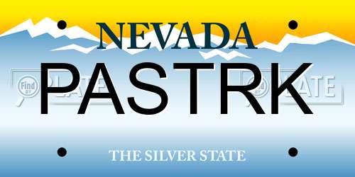 PASTRK Nevada License Plate