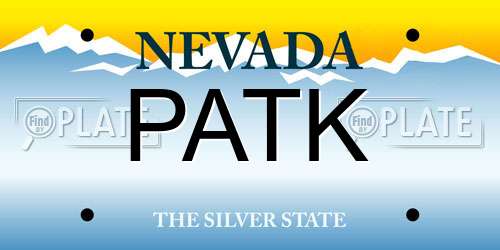 PATK Nevada License Plate