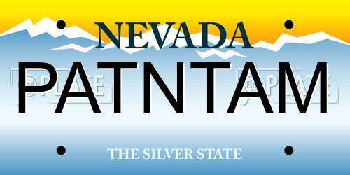 PATNTAM Nevada License Plate
