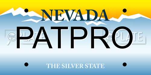 PATPRO Nevada License Plate