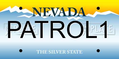 PATROL1 Nevada License Plate