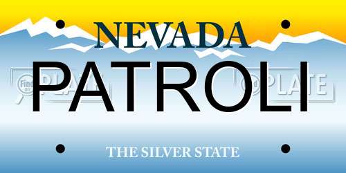 PATROLI Nevada License Plate