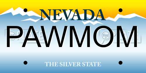 PAWMOM Nevada License Plate