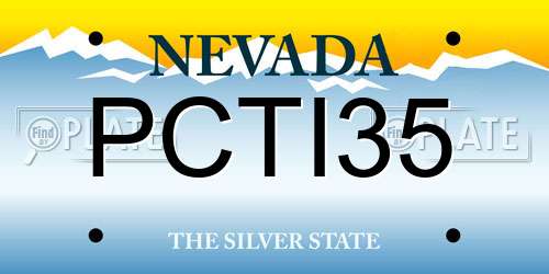 PCTI35 Nevada License Plate