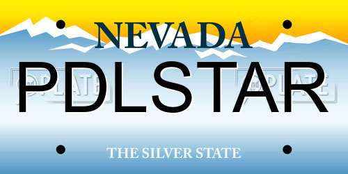 PDLSTAR Nevada License Plate
