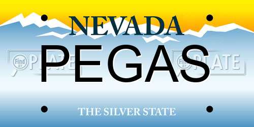 PEGAS Nevada License Plate