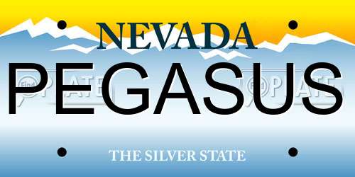 PEGASUS Nevada License Plate