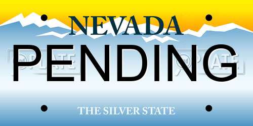 PENDING Nevada License Plate
