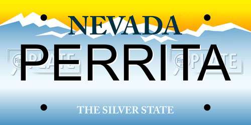 PERRITA Nevada License Plate