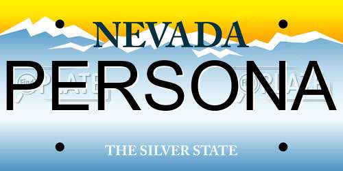 PERSONA Nevada License Plate