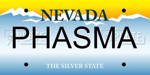 PHASMA Nevada License Plate