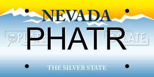 PHATR Nevada License Plate