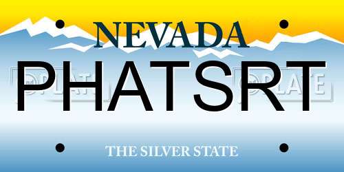 PHATSRT Nevada License Plate
