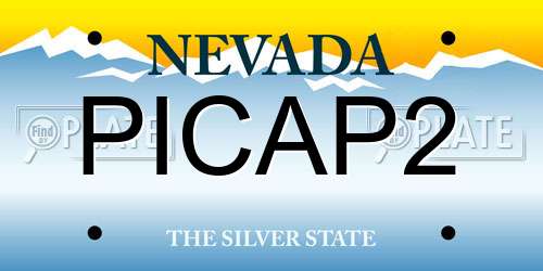 PICAP2 Nevada License Plate