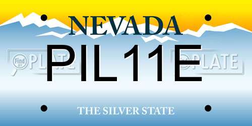 PIL11E Nevada License Plate