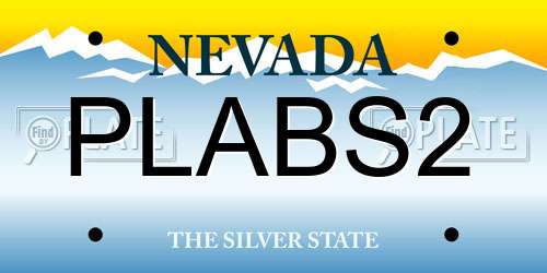 PLABS2 Nevada License Plate