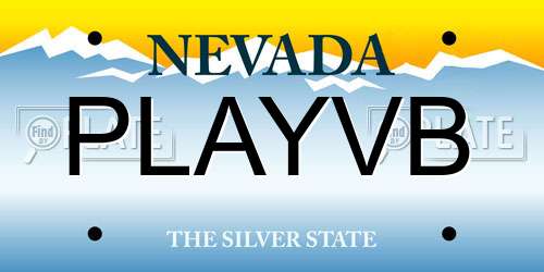 PLAYVB Nevada License Plate