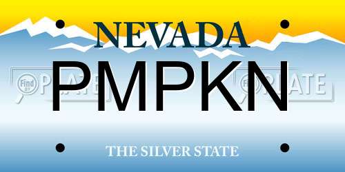 PMPKN Nevada License Plate