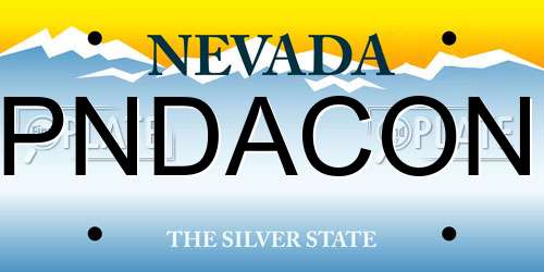 PNDACON Nevada License Plate