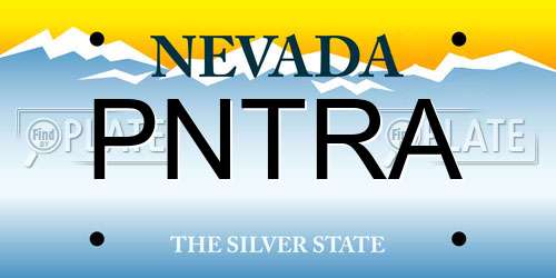 PNTRA Nevada License Plate