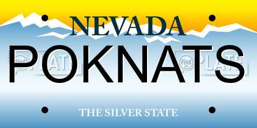 POKNATS Nevada License Plate