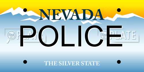 POLICE Nevada License Plate
