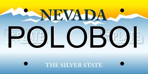 POLOBOI Nevada License Plate